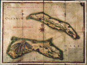 アゾレス諸島の地図、1587